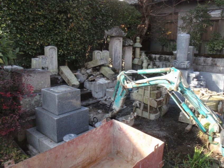 姫路市でお墓の撤去