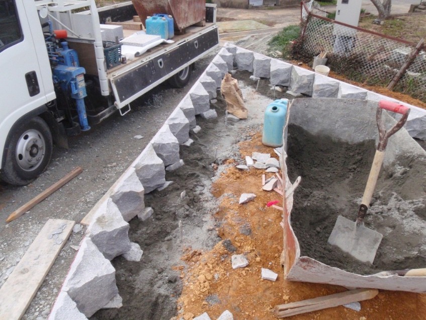 加西市でお墓のリフォーム・墓地造成工事をしました